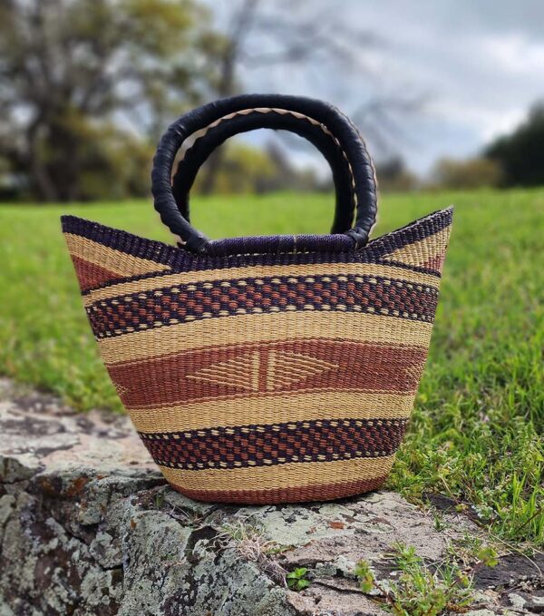 Esther Woven Basket Tote - Image 5