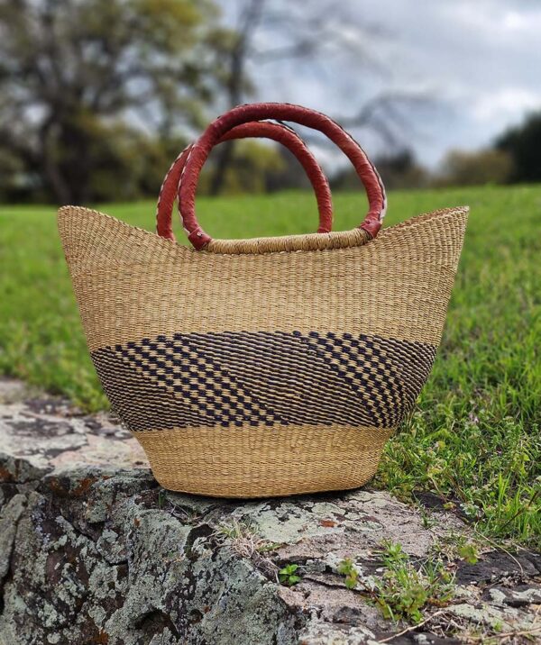 Esther Woven Basket Tote - Image 4