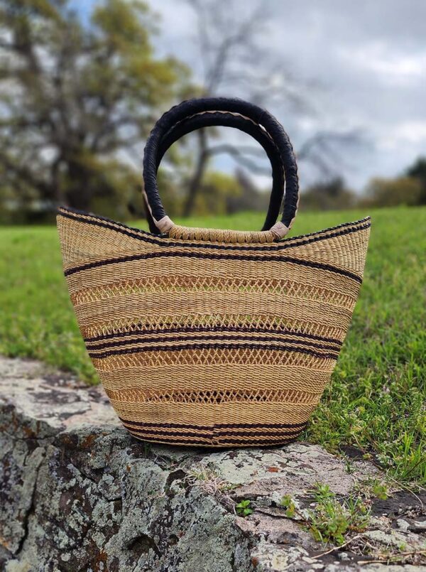 Esther Woven Basket Tote - Image 3