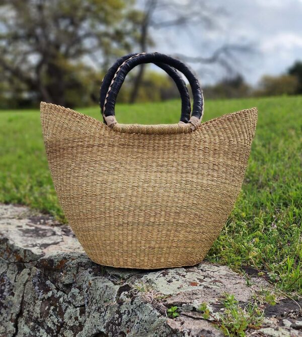 Esther Woven Basket Tote - Image 2