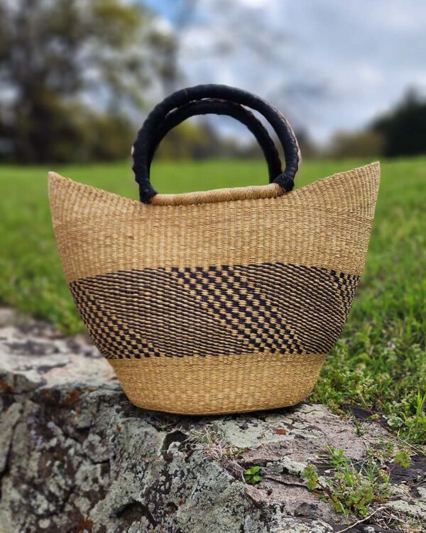 Esther Woven Basket Tote - Image 7